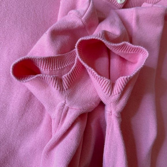 Vintage TOMMY HILFIGER Y2K Pink Cardigan Set Xs S M 90s Baby Tee Cropped - Picture 12 of 17